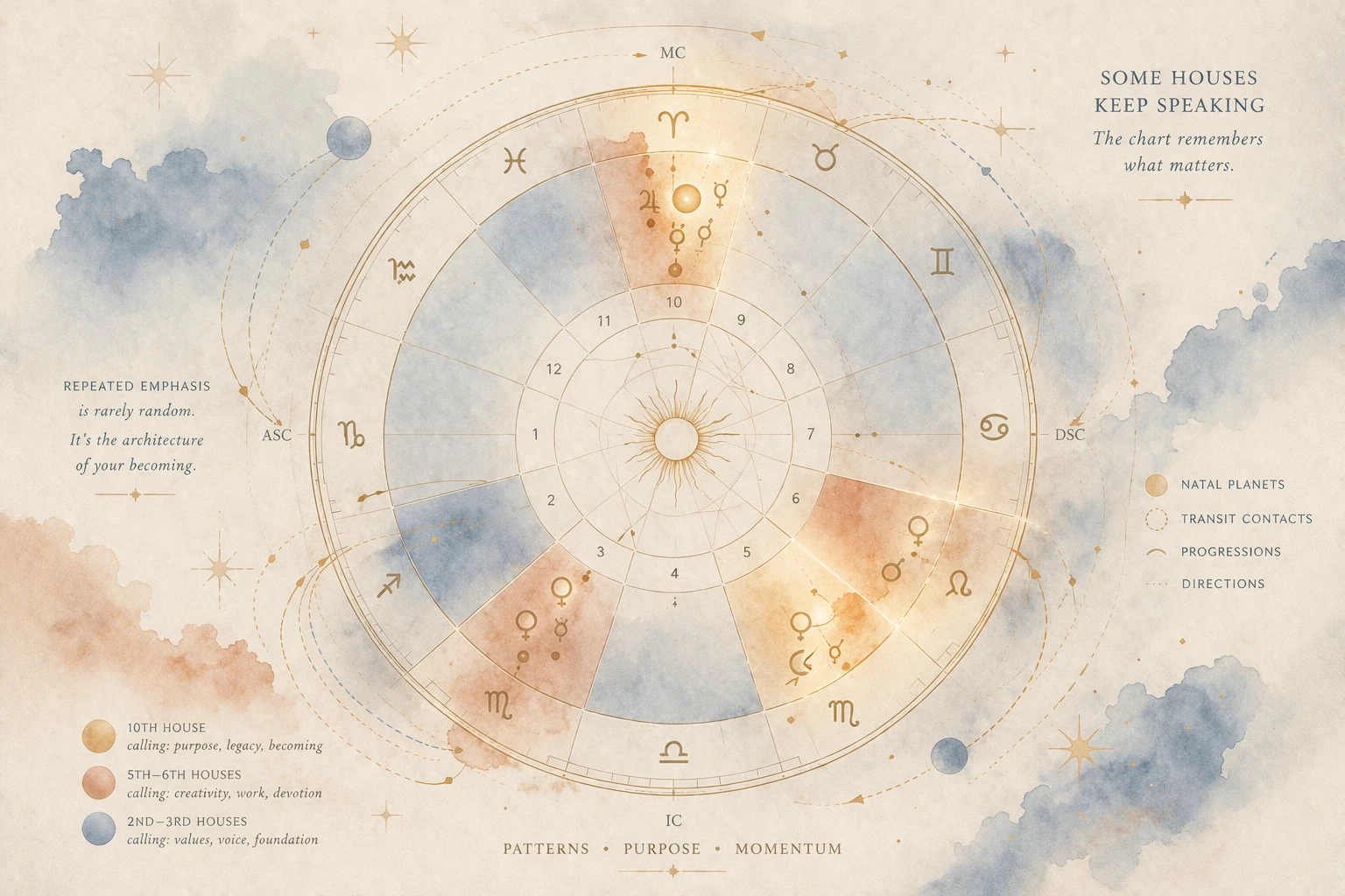 When one life area keeps receiving the chart's weight